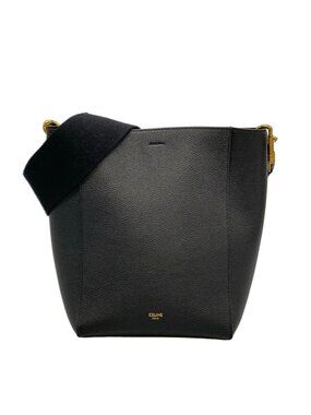 Celine Shoulder Bag Sangle Small Black